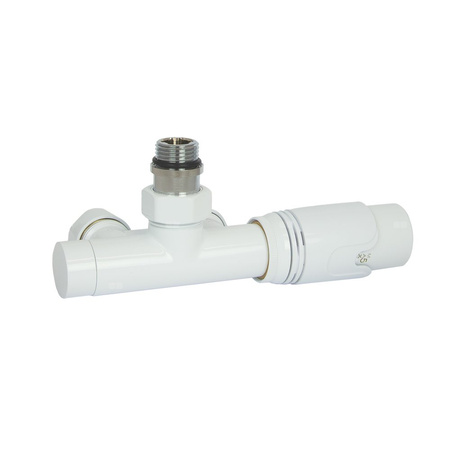 PHA-036RW Zestaw termostat. PN10 z podejściem środkowym z rurką Cu biały