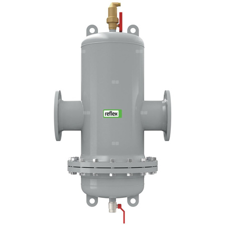 Separator mikropęcherzy REFLEX TW 250 R, 10 bar / 110'C, DN250/PN16, z kołnierzem rewizyjnym, kolor: szary