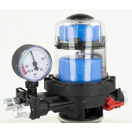 Filtr olejowy AFRISO FloCo-Top-2CM MS-5 zintegrowany z odpowietrznikiem fi 3/8'' x 3/8'' GW x GZ, z wkładem opticlean, maks. przepływ 100 l/h