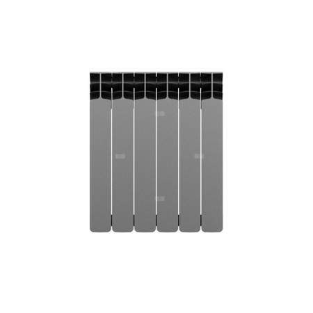 Grzejnik żeberkowy GAVIA 50 PLUS aluminium, podłączenie boczne 575 x 483 mm, kolor grafit, moc 704 W