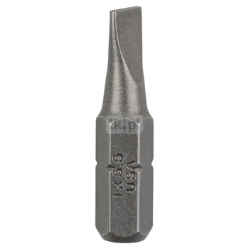 Standardowa końcówka wkręcająca do śrub z rowkiem podłużnym (S) Szczelina S 1,0 x 5,5