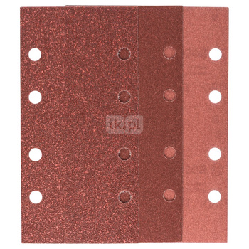 10-częściowy zestaw papierów ściernych do szlifierek oscylacyjnych K = 60, 120, 180