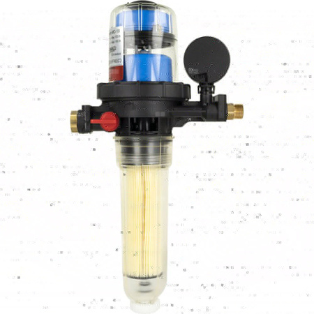 Filtr olejowy AFRISO FloCo-Top-2CM Optimum MC-18 zintegrowany z odpowietrznikiem fi 3/8'' x 3/8'' GW x GZ, z wkładem opticlean, maks. przepływ 100 l/h