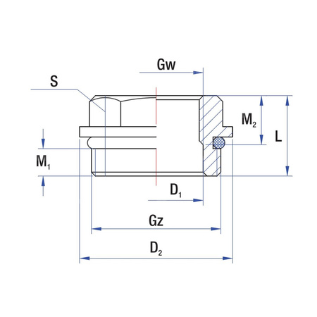 Korek redukcyjny RUMET Mosiądz 1'' x 1/2''