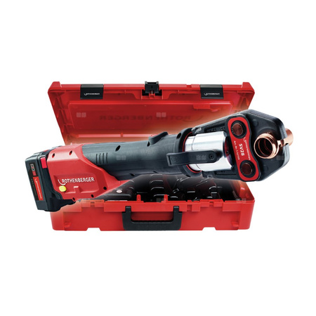 Zaciskarka ROMAX 4000, zestaw szczęk zaciskowych M 15-22-28 mm, akumulator 4.0 Ah/18 V i ładowarka, EU