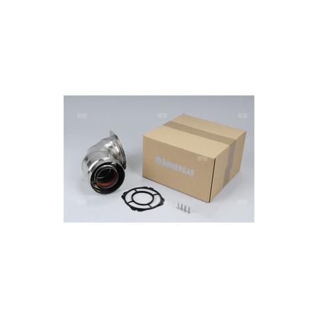 Kolano koncentryczne 87' FI60/100 z kołnierzem montażowym