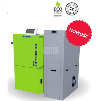 Kocioł na pellet VITECO HEAT EG PELLET EVO L 15 kW z zasobnikiem o pojemności 228 l