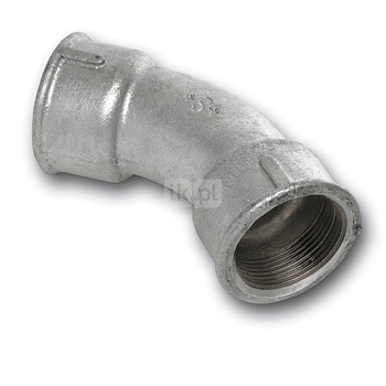 Łuk 45' SANHA 41#, żeliwo (ocynk), 1 1/2'' (GW)