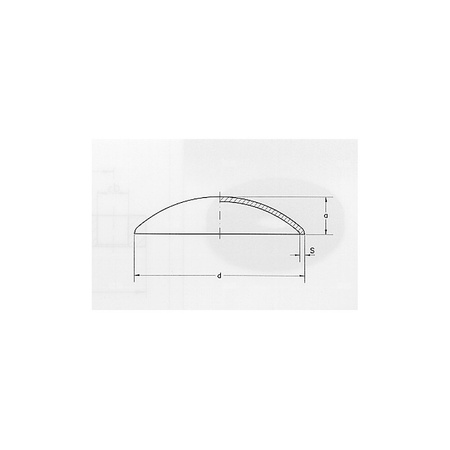 Zaślepka miedź SANHA KB 54 mm ps