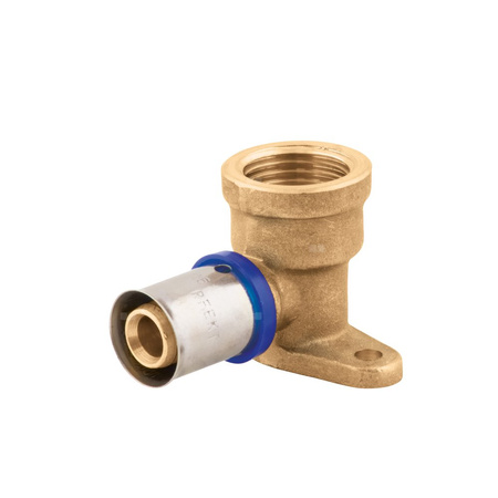 Kolano z mocowaniem PERFEXIM 738, mosiądz, 1/2'' x 20 (GW x zz)