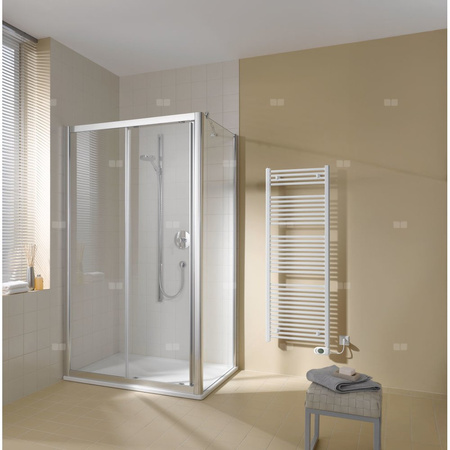 Grzejnik dekoracyjny Kermi B20S Elektro BH 751x890x32 mm, max.P600,RAL9016,EC pr. RAL9016,SK1