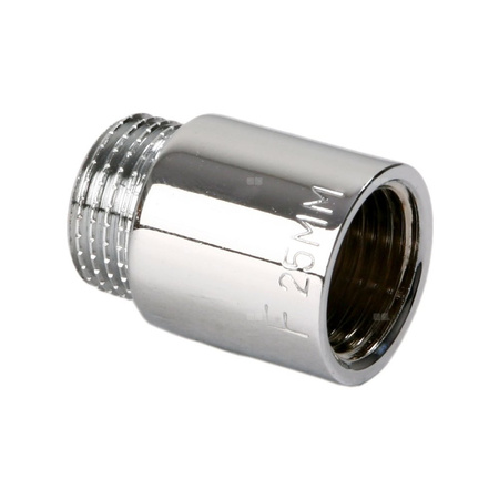 Przedłużka FERRO, mosiądz (chrom), 3/4'' (GZ x GW), 15 mm