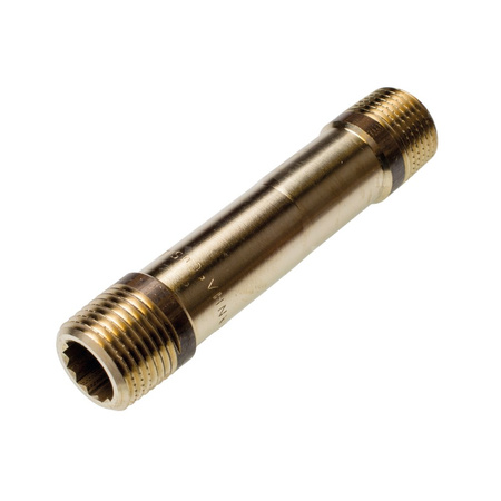 Nypel SANHA PURAFIT, mosiądz, 1/2'' (GZ), 110 mm