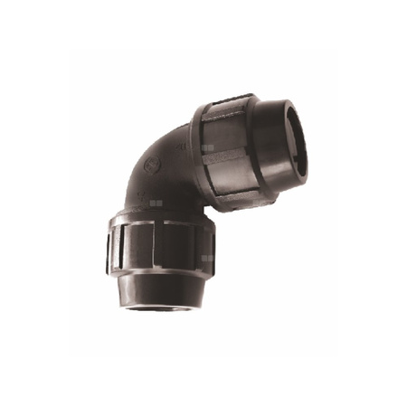 Kolano równoprzelotowe 90' UNIPAK FTS, 20 mm (GZ)