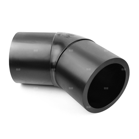 Kolano doczołowe 45 st. PE100 SDR 17 d 75