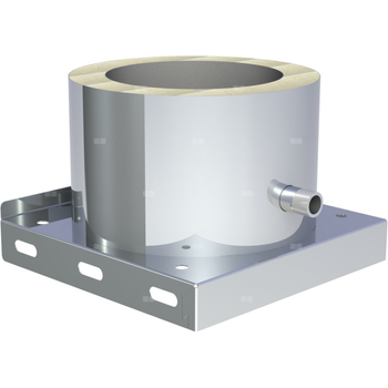 Płyta fundamentowa z odpływem skroplin w bok