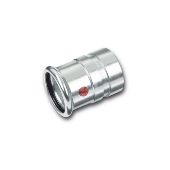 Nypel SANHA Therm, stal (Cynk/nikiel), 28 mm x 33,7 mm (zw x GW)