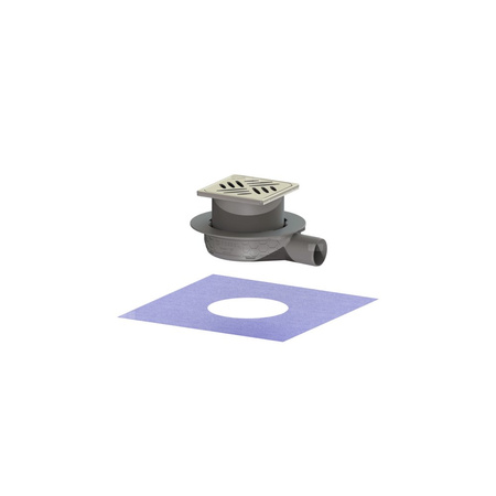 Wpust Ultraflat 79 DN 50 z nasadką z rusztem szczelinowym