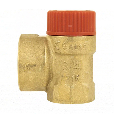 Zawór przelewowy AFRISO MS mosiądz 1,5 bar GW 3/4'' x 1''