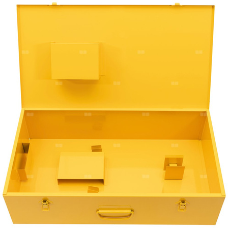 Skrzynka blaszana z wkładką