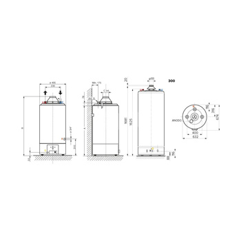 Gazowy pojemnościowy podgrzewacz wody SGA X 160 EE