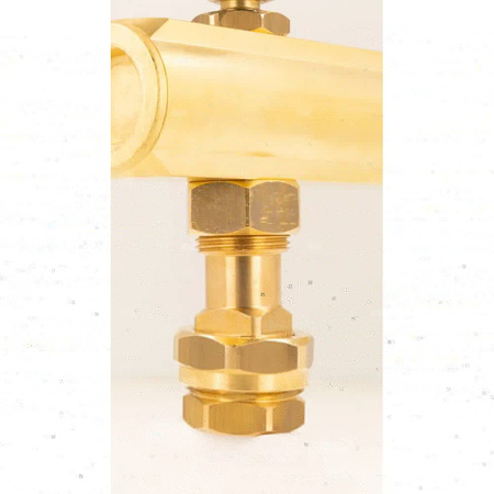 Zespół przyłączeniowy AFRISO BSB 3/4'' GW x szybkozłącze, max. 6 bar + wskaźnik ciśnienia