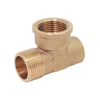 Trójnik PERFEXIM PHA-318 mosiądz (wzmocniony, pod odpowietrznik) 1'' x 1/2'' x 1'' (GZ x GW x GW), PN16 bar