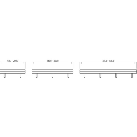 Kermi Bankkonsole Konvektor Typ54/55 L= 253 H =250, weiß