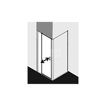 Kermi Drzwi wahadł. CADA XS 1GR 0800x 2000 760-810 SWS ESG Clean