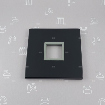 Rozeta z uszczelką do baterii wannowej wolnostojącej LOGON BLACK