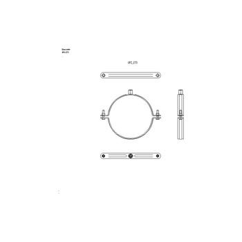 Obejma mocująca NICZUK EXPERT UPZ 269-279 mm 273BK (ocynk galwaniczny)