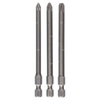 3-częściowy zestaw końcówek wkręcających Extra Hart PZ1, PZ2, PZ3, 89 mm