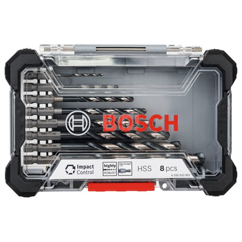 ZESTAW WIERTEŁ HSS IMPACT CONTROL 8SZT