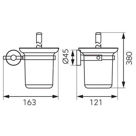 MEPHISTO szczotka do WC, chrom
