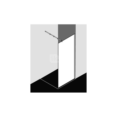 Kermi WALK-IN XB WIW 1100x 2000 1080-1100 SIMG ESG Stripe2 Cln