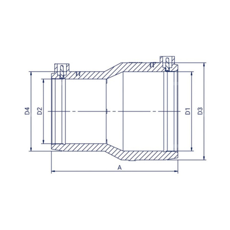Redukcja doczołowa PE100 SDR 11 d 160/125