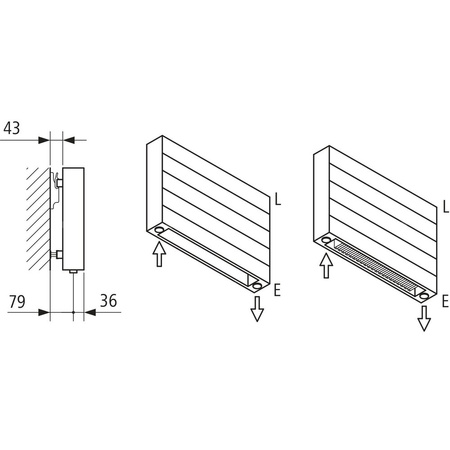 Ściana grzewcza Kermi Heizwand HHN Typ20 BH560x72x1400mm QN1308, weiß, 6bar, m. Abd, AB 12