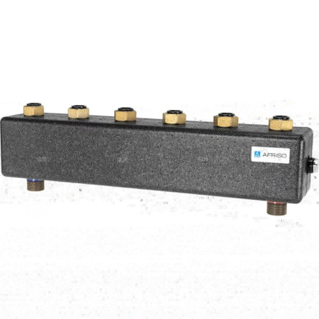 Rozdzielacz do instalacji c.o. AFRISO KSV 90-3 HW GZ 1'', 3-obieg. Nakrętka 1'', max. 50 kW