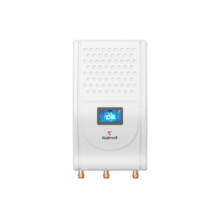 Hybrydowy system grzewczy: pompa ciepła 3F R290 Airmax3 12GT (3-15 kW) + moduł hydrauliczny Gbox + wymiennik c.w.u. do pomp ciepła Tower Grand 300 z kompletem elektrycznym 2kW + bufor 120 + centrala Smart Home Sinum