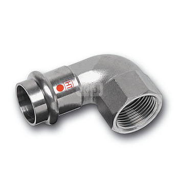 Kolano 90' SANHA NiroTherm Industry, stal nierdzewna, 28 mm x 1/2'' (zw x GW)