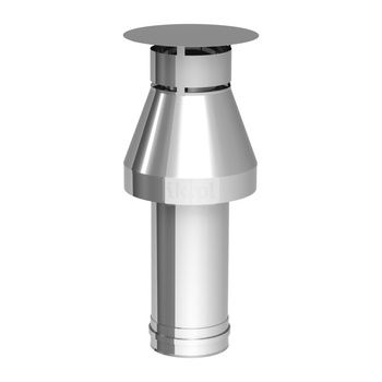 Zakończenie / terminal poziomy JEREMIAS TWG272 stal nierdzewna fi 130/200 mm