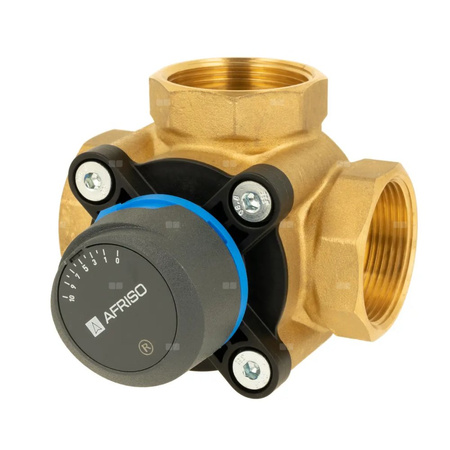 Zawór obrotowy trójdrogowy AFRISO ARV 386 Vario ProClick, mieszający, Siłownik elektryczny ARM 343, DN 40