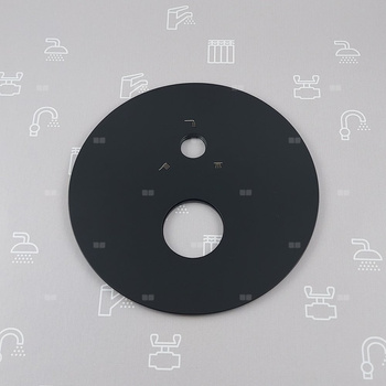 Rozeta z uszczelkami do zestawu podtynkowego MOZA BLACK