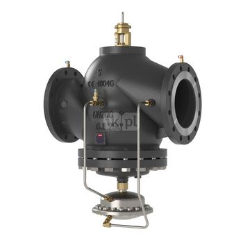 Zawór regulacyjny DANFOSS Żeliwo PN 16, pol. Kołnierz DN 200, natężenie przepływu 190 … 76m3/h od -10'C do 120'C, niezależny od ciśnienia