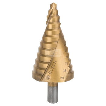 Wiertło stopniowe, stal szybkotnąca HSS-TiN 6 - 39 mm, 10,0 mm, 93,5 mm