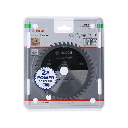 Ostrze do piły tarczowej bezprzewodowej Standard for Wood 150 x 1,6 / 1 x 20 T24