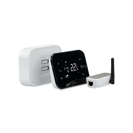 Termostat internetowy SALUS iT500 bezprzewodowy bateria (akumulator) z wyświetlaczem + odbiornik