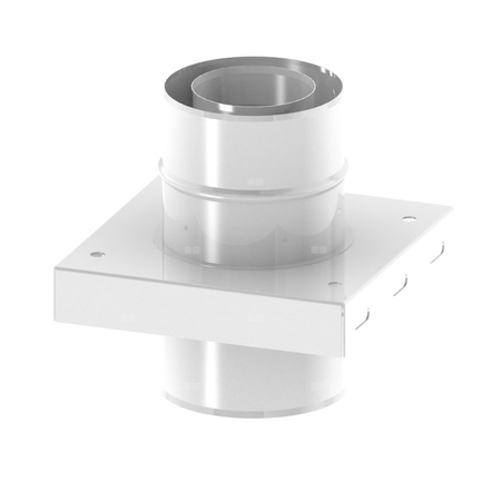 Płyta fundamentowa dla wsporników pośrednich z uszczelką JEREMIAS TWIN07 stal nierdzewna fi 130/180 mm