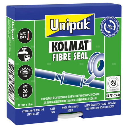 UNIPAK KOLMAT FIBRE SEAL 12 mm x 15 m