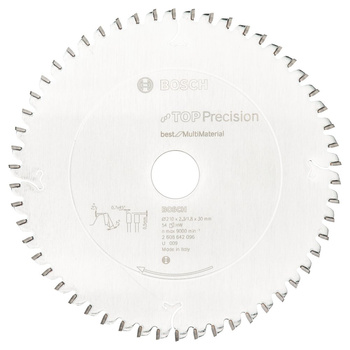Tarcza pilarska Top Precision Best for Multi Material TOPPREC MULTI/S-M 210X30X2.3/1.8 54Z TCG